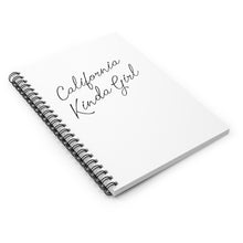 Load image into Gallery viewer, California Kinda Girl Spiral Notebook - Ruled Line