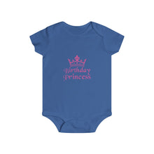Load image into Gallery viewer, Birthday Princess Infant Rip Snap Tee