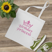 Load image into Gallery viewer, Birthday Princess Tote Bag