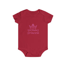Load image into Gallery viewer, Birthday Princess Infant Rip Snap Tee