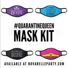 Load image into Gallery viewer, #QuarantineQueen Face Mask Four Pack-Reusable and Washable- Products For A Cause