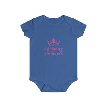 Load image into Gallery viewer, Birthday Princess Infant Rip Snap Tee
