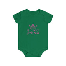 Load image into Gallery viewer, Birthday Princess Infant Rip Snap Tee
