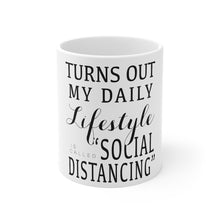 Load image into Gallery viewer, Social Distancing- Products For A Cause- Mug 11oz
