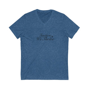 Together We Thrive Jersey Short Sleeve V-Neck Tee