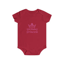 Load image into Gallery viewer, Birthday Princess Infant Rip Snap Tee
