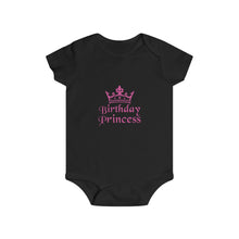 Load image into Gallery viewer, Birthday Princess Infant Rip Snap Tee
