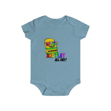 Load image into Gallery viewer, Stay Home And Play- Clothes For A Cause- Infant Rip Snap Tee
