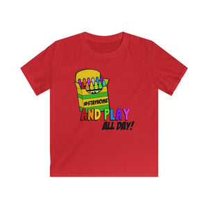 Stay Home And Play - Clothes For A Cause-Kids Softstyle Tee