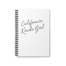 Load image into Gallery viewer, California Kinda Girl Spiral Notebook - Ruled Line
