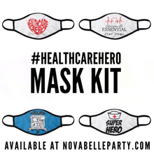 Load image into Gallery viewer, #HealthcareHero Face Mask Four Pack-Reusable and Washable- Products For A Cause
