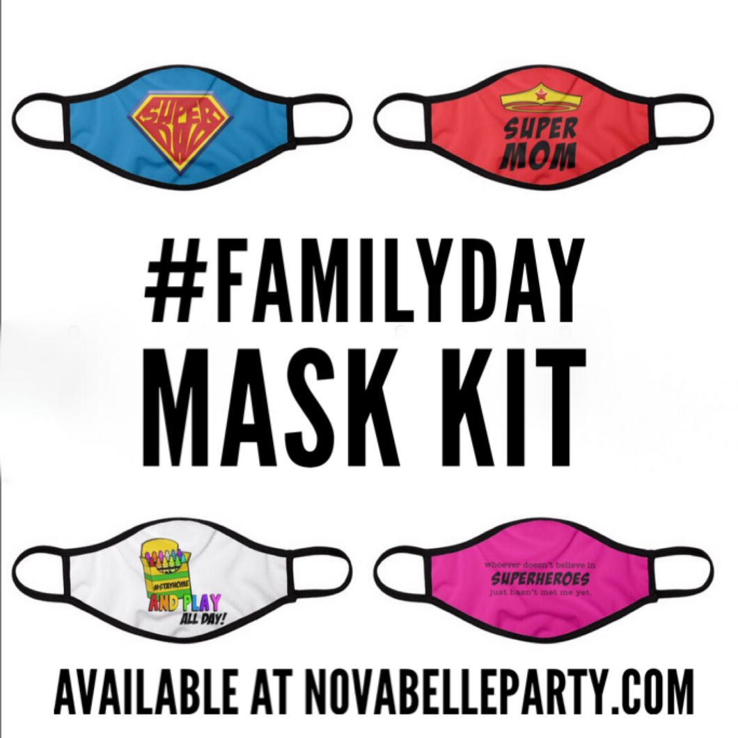 #FamilyDay Face Mask Four Pack-Reusable and Washable- Products For A Cause