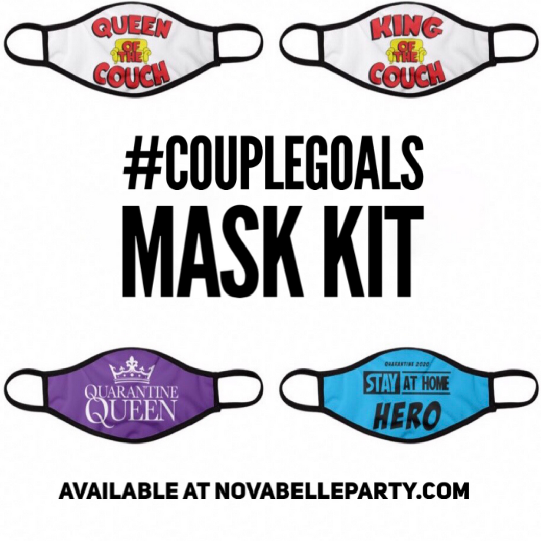 #CoupleGoals 4 Mask Kit-Reusable and Washable- Products For A Cause